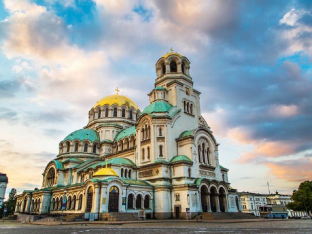 Vue sur la cathédrale Sofia en colonie de vacances cet été en itinérance