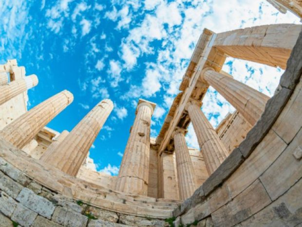 Vue sur Athènes en colo de vacances 