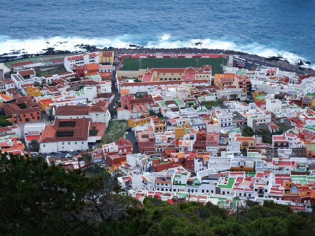 Paysage canaries ténérife village