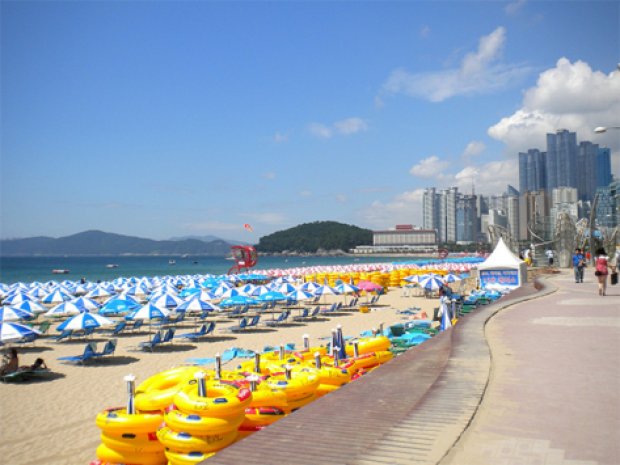 Plages Busan voyage adolescent coloree du sud