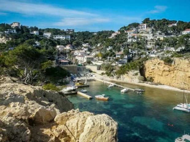 Paysage des plages à Martigues