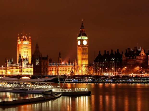 Paysage typique de londres a l'automne