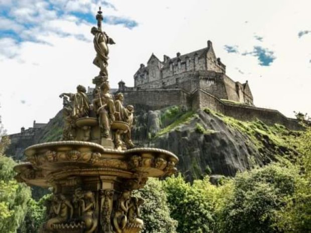 Château d'Edimbourg en Ecosse