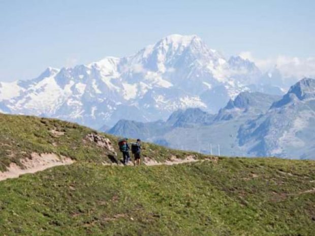 Randonnée et vue sur les montagne