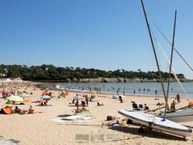 Plage de l'Atlantique visitée pendant la colonie de vacances