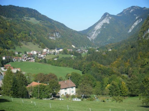 Paysage du village de Bellevaux 