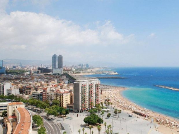 Paysage des plages Barcelone