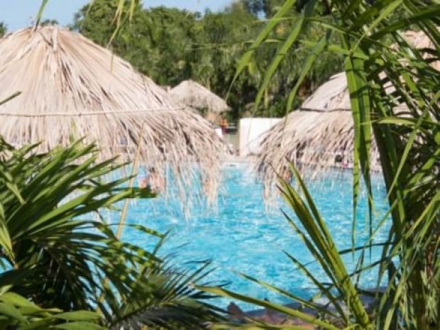 Piscine du centre de vacances en Martinique