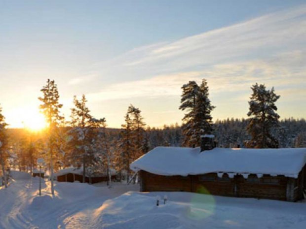 Centre de vacances en Laponie dans la neige